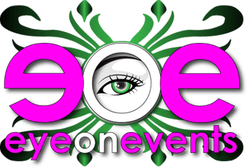 A green and purple logo with an eye in the middle.